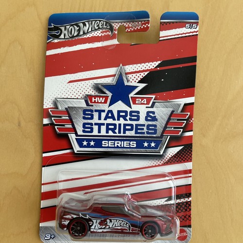 Hot Wheels 2024 Stars And Stripes Series Walmart Exclusive Complete Set of 5 NEW - Picture 6 of 6