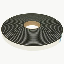 JVCC SCF-02 Single-Sided PVC Foam Tape: 1/4 in. thickness x 1 in. x 35 ft. Black