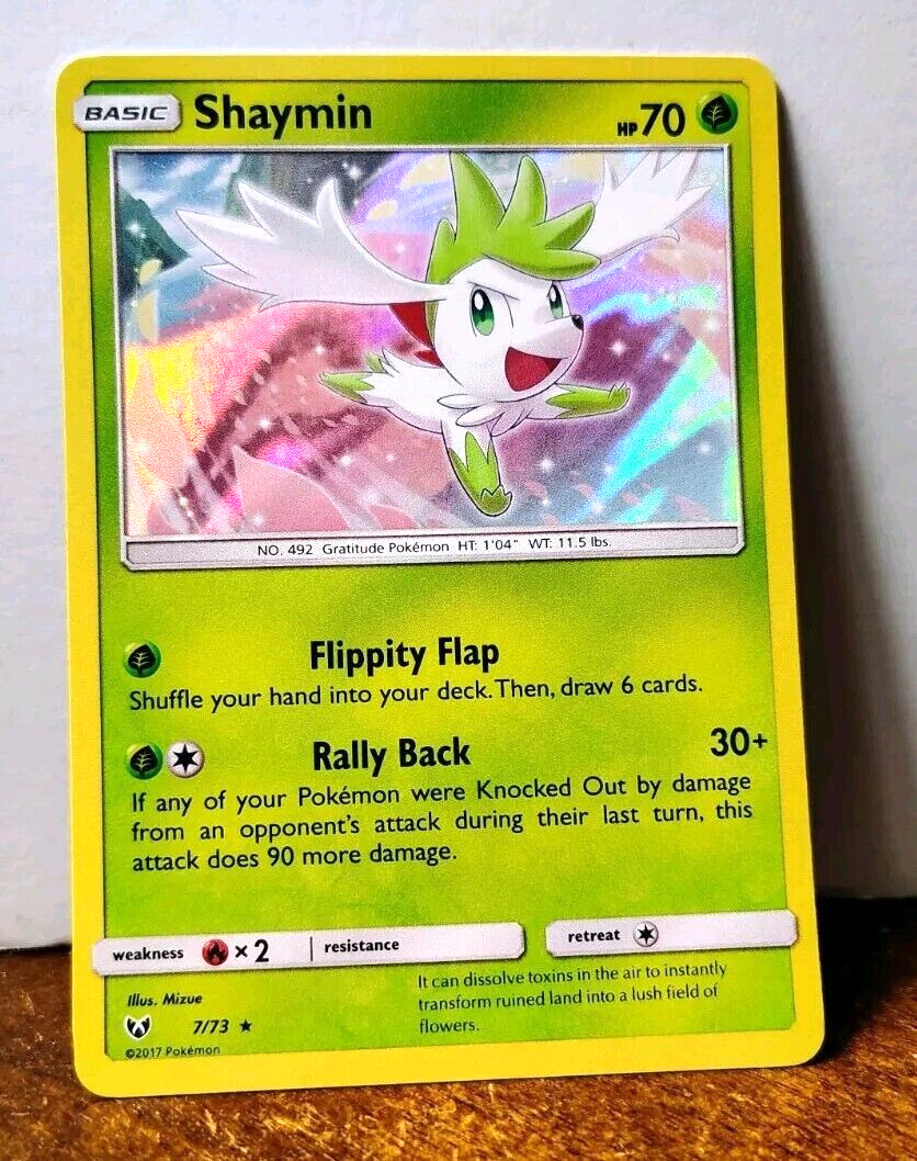 POKEMON SHAYMIN 7/73 HOLO RARE SHINING LEGENDS NEAR MINT