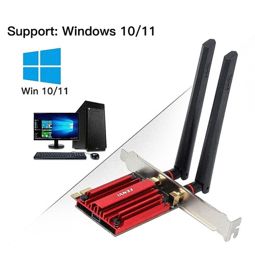 Fenvi AX210 Wi-Fi 6E PCIe 5374Mbps BT5.3 + AC1200 Wireless Adapter for PC Win11 - Picture 3 of 12