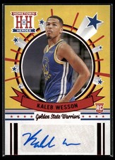2020-21 Chronicles Kaleb Wesson HOMETOWN HEROES ROOKIE AUTO RED SP Warriors #KWS