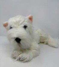 E  J Classic West Highland Terrier Westie White Puppy Dog 17  Realistic Plush