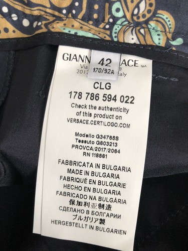 VERSACE Collection Multicoloured Iconic Baroque Patterned Trousers - Picture 6 of 7