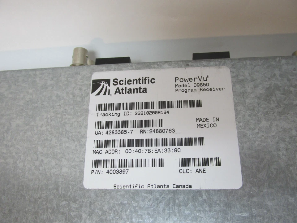 Receptor de TV por satélite Cisco Scientific Atlanta PowerVu D9850 canal de historia Foto 4 de 4