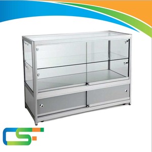 glass display counter till aluminium cabinet professional