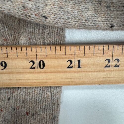 J.Crew Merinowolle Schalkragen Pullover Herren Medium Beige Braun Knopf Strick - Bild 7 von 8