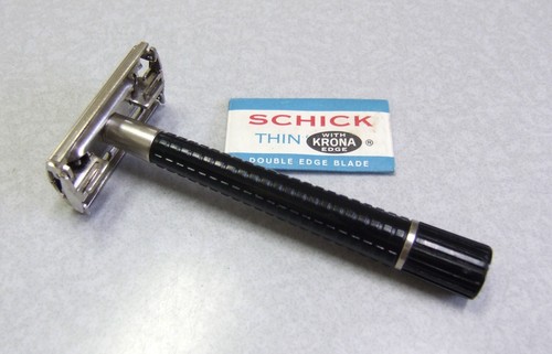 Vintage Schick Krona TTO Double Edge Safety Razor
