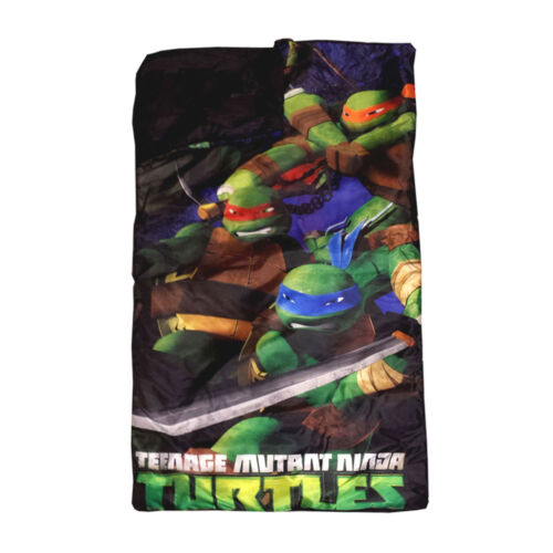TMNT Ninja Turtles Kids Camping Slumber Sleeping Bag Sleepover Backpack Boy Girl - Picture 2 of 3