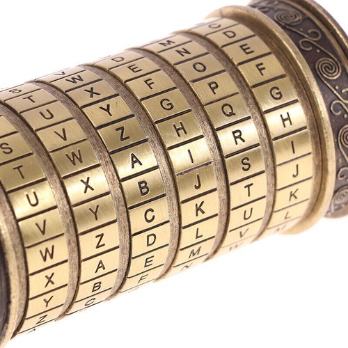 Da Vinci Code Toys Metal Cryptex Locks Wedding Gifts Valentine's Day Gift - Picture 8 of 9