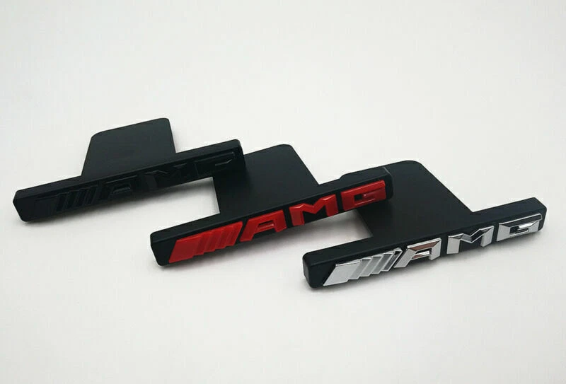 Insignia cromada parrilla delantera AMG Emblem GT PanAmericana para Mercedes C43 E43 GL63 Foto 3 de 4