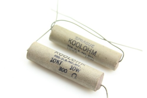 300 Ohm 10KT 10 Watt Qty 2 Vintage 1960 NOS SPRAGUE KOOLOHM Power Wire Wound - Picture 4 of 7