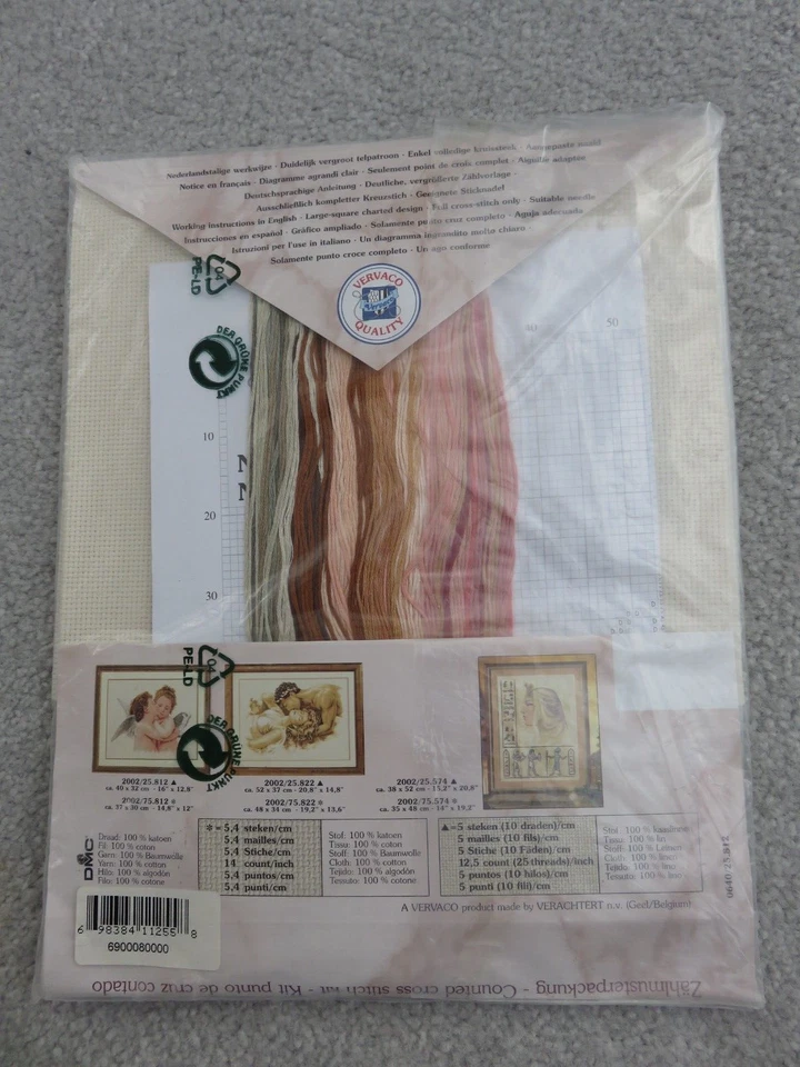 Kit de ponto cruz Vervaco By Verachtert - Angel Love - Selado - Imagem 3 de 3