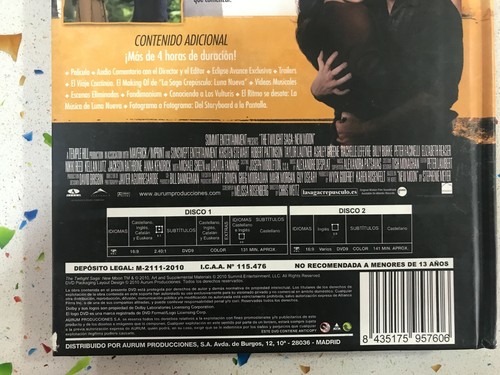 LA SAGA CREPUSCULO LUNA NUEVA EDICION ESPECIAL 2 DVD + LIBRO AM ESPAÑOL INGLES - Imagen 7 de 7