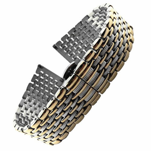 12-22mm Stainless Steel Metal Bracelet Butterfly Replacement Watch Band Strap - Picture 12 of 32