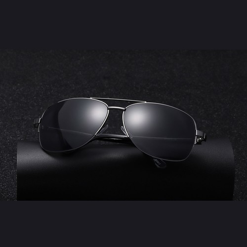 Herren Halbrandlose Bifokal Lesebrille Klassisch Metall Lesebrille Getönte Sonnenbrille - Bild 6 von 15