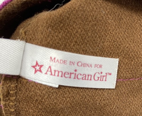American Girl Bitty Baby Twins Schooltime Brown Skirt w/flowers Skirt Only - Picture 5 of 5