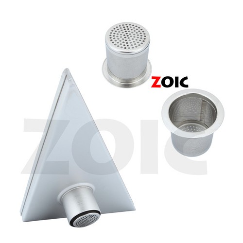 OZ Stainless Steel Linear Square Stealth Water Waste Floor Drain Shower Grates - Picture 12 of 74