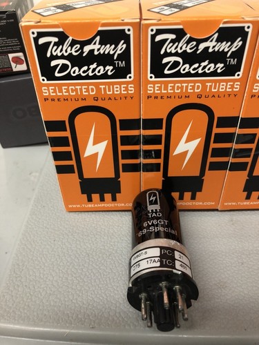 Par de amplificadores de tubo Doctor TAD 6V6GT 69 Special emparejados de fábrica - Botella negra - Nuevo de Lote Antiguo - Imagen 5 de 5