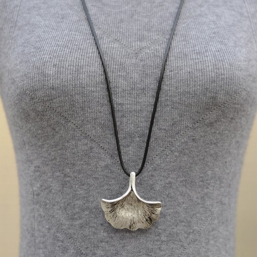 1Stück Elegante Ginkgo Biloba Halskette Silber für Frauen Ethnischer Stil - Bild 6 von 12