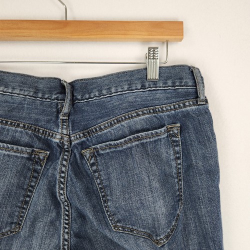 Eddie Bauer Jeans Womens 6 Blue Boyfriend Relaxed Flannel Lined Denim Casual - Picture 10 of 14