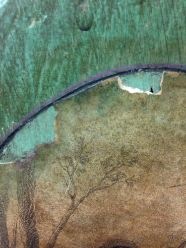 Antiguo tope de puerta de habitación de hotel Seattle madera/hierro/pintado - Imagen 8 de 11