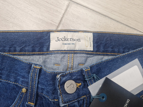 PANTALONE 5 TASCHE TOPPE JEANS JECKERSON UOMO MAN toppa DENIM MEDIO NO ALCANTARA - Imagen 5 de 8