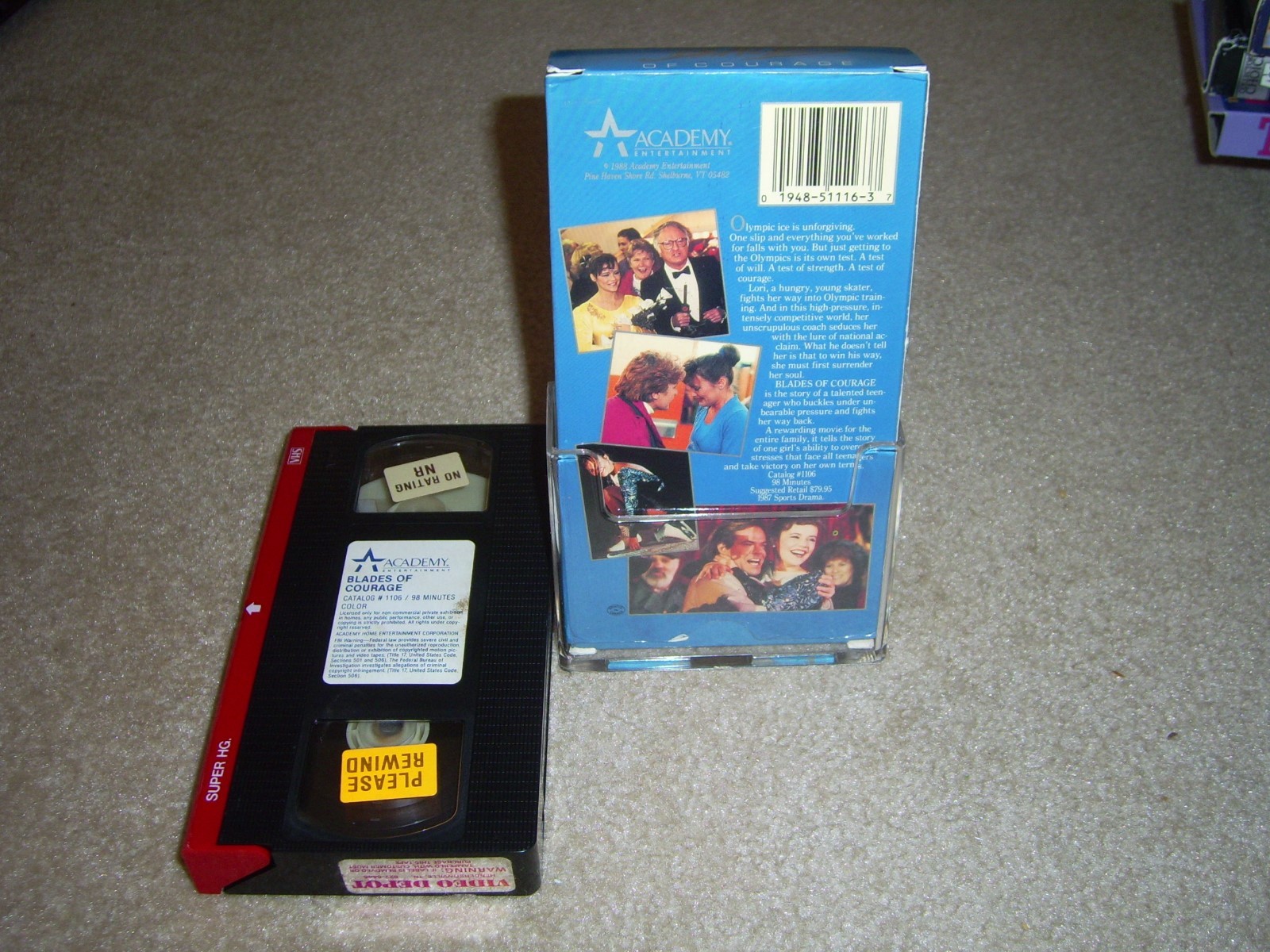 Blades of Courage (VHS) 1987, Christianne Hirt, Academy Video release.