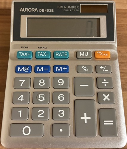 Aurora Digit Desktop Calculator - DB453B 8
