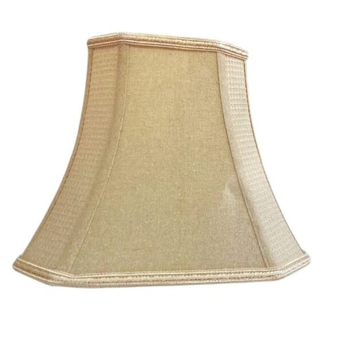 Square Cut Corner Lamp Shade Octagonal Cream Pattern Fabric Easy Fit Light Shade - Picture 2 of 6