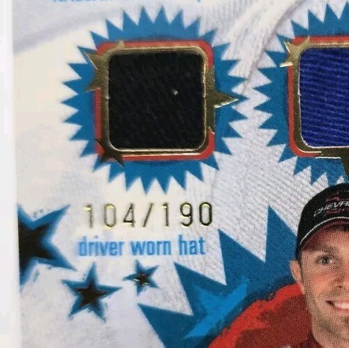 2005 Wheels American Thunder SCOTT RIGGS Triple Hat Relic Driver Worn /120 #TH20 - Picture 4 of 6