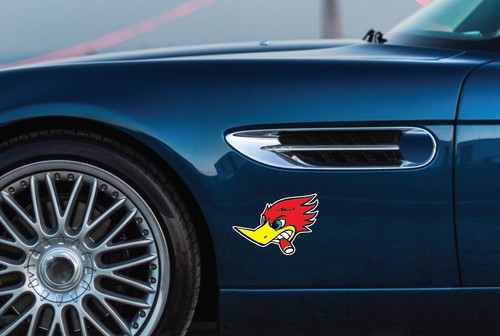 WOODY WOODPECKER STICKER TWIN PACK 140x100mm HOT ROD RAT ROD VINTAGE CLASSIC - Picture 6 of 7