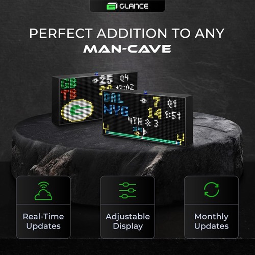 Glance LED Ticker - Customizable LED Display Sports Ticker, LED Display for M... - Picture 3 of 8