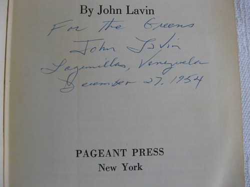1954 A Halo for Gomez by John Lavin-Signed-Lagamillus,Venezuela 12/27/19-1st ED. - Picture 5 of 11
