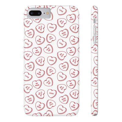 Sweetheart Slim iPhone Cases, Love Gifts, Cute Tech, Trendy Retro Candy Hearts