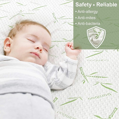 Bamboo Waterproof Mattress Protector Matress Cover Single King Queen Double Bed - Picture 6 of 21