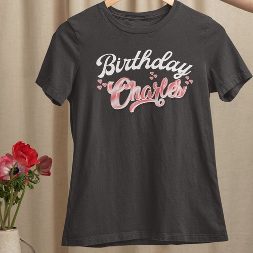 Personalised Custom Your Name T-shirt Heart Family Friendship Birthday Gifts - Picture 12 of 22