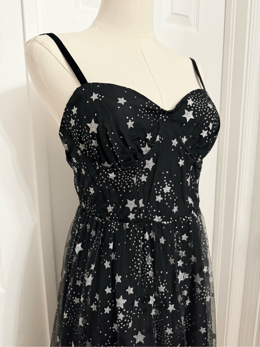 green emerald velvet dress Betsey Johnson Cupcake Minidress (S/M)