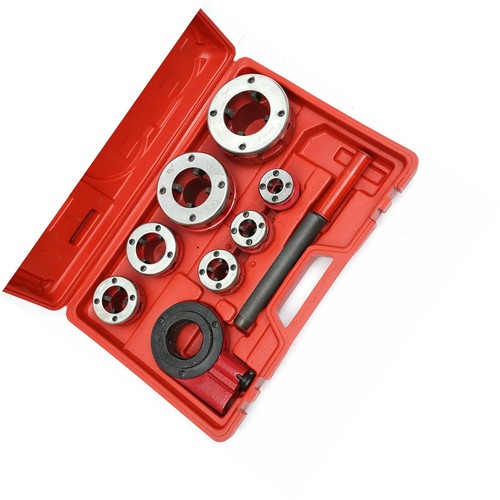 Ratchet Ratcheting Pipe Threader Kit 3/8" to 2" Dies and Portable Storage - Picture 10 of 11