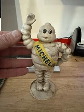 Michelin Tire Man Mechanical Piggy Bank CAST IRON Goodyear Car Auto Collector