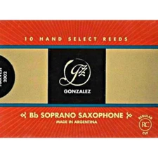 Gonzalez Bb Soprano Saxophone Reeds Strength 3, Box of 10