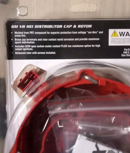 PERTRONIX IGNITION GM V8 HEI Distr Cap & Rotor Kit - Red D4011 - Picture 3 of 6