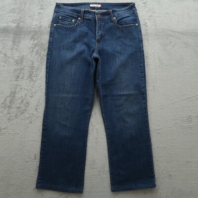 Levi's 512 Jeans Womens 16W Blue Mid-Rise Shaping Bootcut Pants 32x26.5-Measured