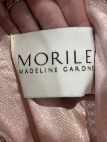 Mori Lee Madeline Gardner formelles rosa gold Perlen Glitzer Ballkleid Gr. 4 kurz - Bild 7 von 7