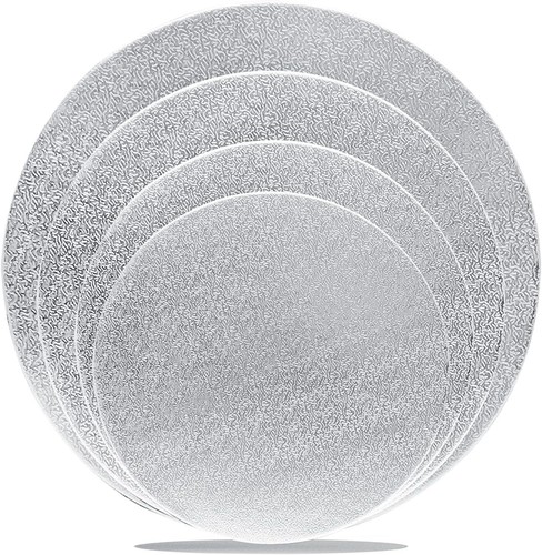 8 Pack Silver Cake Boards round Cake Circles 6, 8, 10, 12 Inch Cake Base Cardboa - Picture 2 of 2