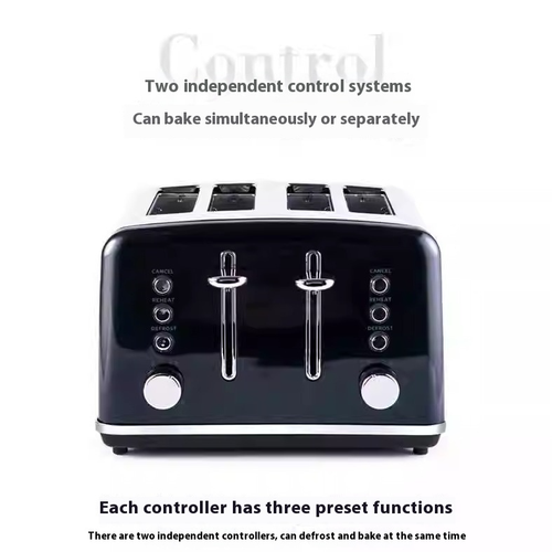 Four-slice Toaster, Retro Toaster, Small Multi-functional Breakfast Toaster - Picture 3 of 17