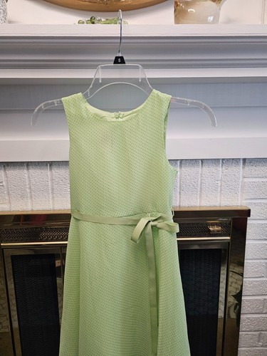 Zoey Mädchen grün gepunktetes Kleid Größe 8 gebraucht, in einwandfreiem Zustand - Bild 2 von 5