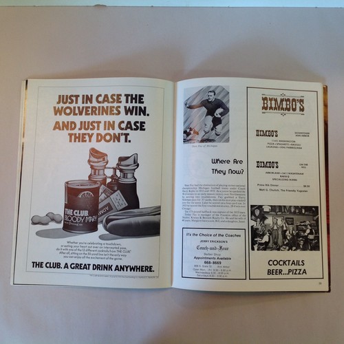 Vtg Nov 8 1975 Official Football Program Michigan Purdue Wolverines Boilermakers - Picture 11 of 18