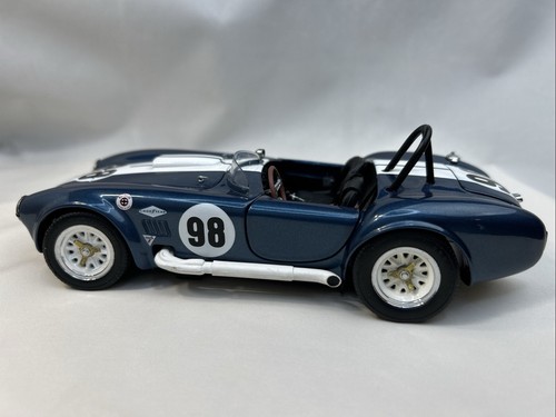 Revell 1988 die cast, #98 blue Shelby Cobra BEAUTIFUL & PERFECT WOW!! *No Box* - Picture 4 of 18