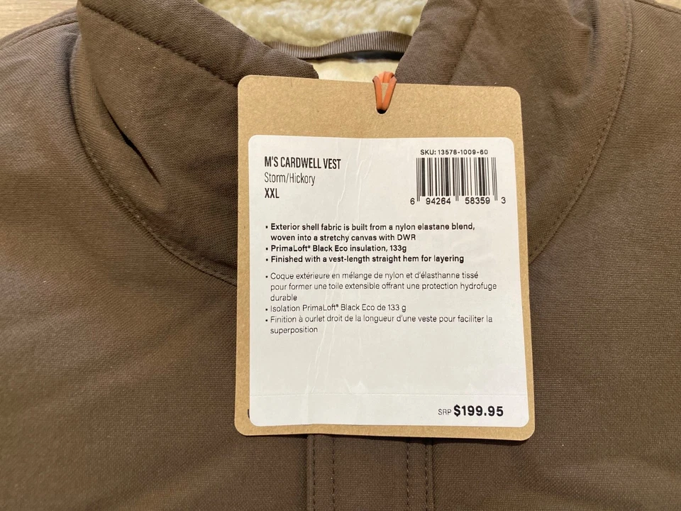 Chaleco Simms Pesca Cardwell Para Hombres XXL Sherpa Forrado Tormenta Nogal Foto 4 de 4