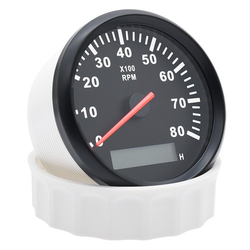 85mm Universal Digital Tacho Kilometerzähler Tachometer Auto Boot 0-8000RPM - Picture 8 of 13